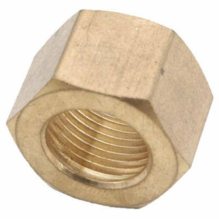 ANDERSON METALS 700061-06 0.38 in. Brass Compression Nut, 10PK 122878